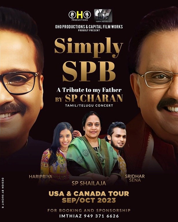 Simply SPB A Tribute by SP CHARAN Tamil 2023 - New Jersey